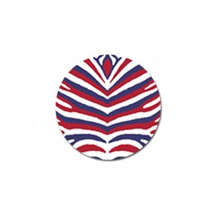 US United States Red White and Blue American Zebra Strip Golf Ball Marker