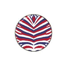 Us United States Red White And Blue American Zebra Strip Hat Clip Ball Marker by PodArtist