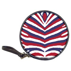 US United States Red White and Blue American Zebra Strip Classic 20-CD Wallets