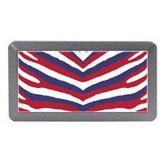 US United States Red White and Blue American Zebra Strip Memory Card Reader (Mini)