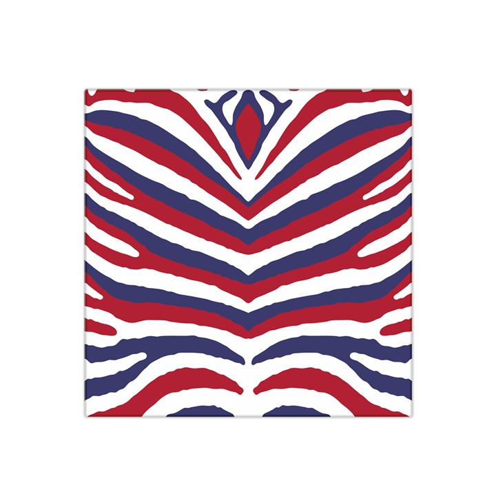 US United States Red White and Blue American Zebra Strip Satin Bandana Scarf