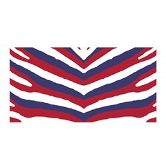 US United States Red White and Blue American Zebra Strip Satin Wrap