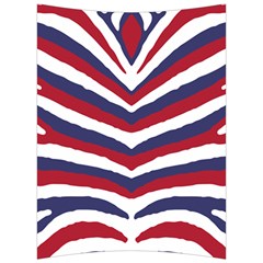 US United States Red White and Blue American Zebra Strip Back Support Cushion