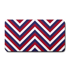 United States Red White And Blue American Jumbo Chevron Stripes Medium Bar Mats by PodArtist