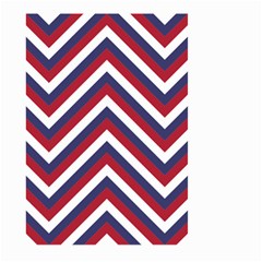 United States Red White And Blue American Jumbo Chevron Stripes Large Garden Flag (two Sides) by PodArtist