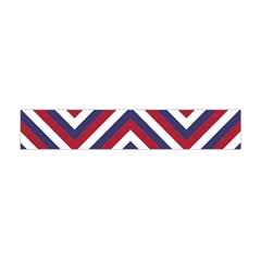 United States Red White And Blue American Jumbo Chevron Stripes Flano Scarf (mini) by PodArtist