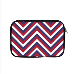 United States Red White And Blue American Jumbo Chevron Stripes Apple Macbook Pro 15  Zipper Case by PodArtist