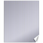 Mattress Ticking Narrow Striped Pattern in USA Flag Blue and White Canvas 8  x 10  8.15 x9.66  Canvas - 1