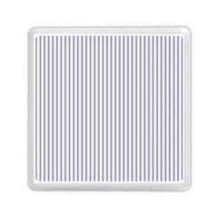 Mattress Ticking Narrow Striped Pattern In Usa Flag Blue And White Memory Card Reader (square)  by PodArtist