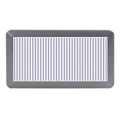 Mattress Ticking Narrow Striped Pattern In Usa Flag Blue And White Memory Card Reader (mini) by PodArtist