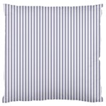 Mattress Ticking Narrow Striped Pattern in USA Flag Blue and White Standard Flano Cushion Case (Two Sides) Front