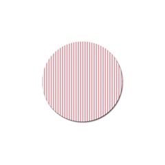 Mattress Ticking Narrow Striped Usa Flag Red And White Golf Ball Marker (10 Pack) by PodArtist