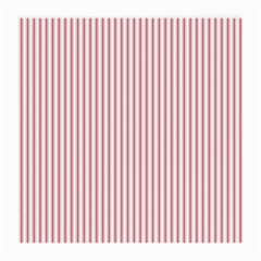 Mattress Ticking Narrow Striped Usa Flag Red And White Medium Glasses Cloth (2-side) by PodArtist