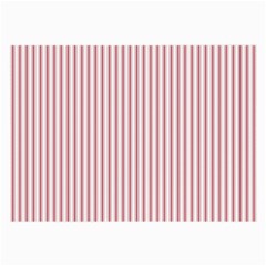 Mattress Ticking Narrow Striped Usa Flag Red And White Large Glasses Cloth (2-side) by PodArtist