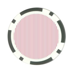 Mattress Ticking Narrow Striped Usa Flag Red And White Poker Chip Card Guard by PodArtist