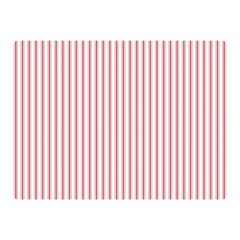 Mattress Ticking Narrow Striped Usa Flag Red And White Double Sided Flano Blanket (mini)  by PodArtist