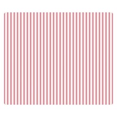 Mattress Ticking Narrow Striped Usa Flag Red And White Double Sided Flano Blanket (small)  by PodArtist