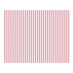 Mattress Ticking Narrow Striped Usa Flag Red And White Double Sided Flano Blanket (large)  by PodArtist