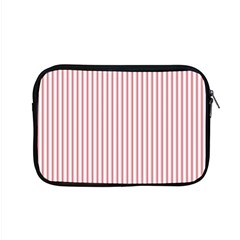 Mattress Ticking Narrow Striped Usa Flag Red And White Apple Macbook Pro 15  Zipper Case by PodArtist