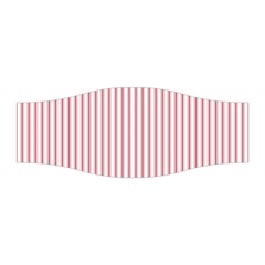 Mattress Ticking Narrow Striped Usa Flag Red And White Stretchable Headband by PodArtist