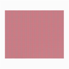 Usa Flag Red Blood Mini Gingham Check Small Glasses Cloth by PodArtist