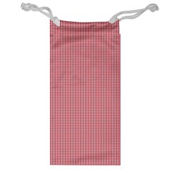 Usa Flag Red Blood Mini Gingham Check Jewelry Bags by PodArtist