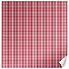 Usa Flag Red Blood Mini Gingham Check Canvas 20  X 20   by PodArtist