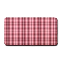 Usa Flag Red Blood Mini Gingham Check Medium Bar Mats by PodArtist