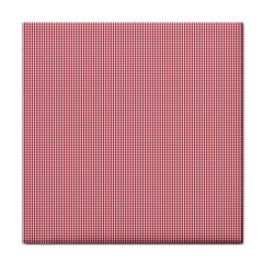 Usa Flag Red Blood Mini Gingham Check Face Towel by PodArtist