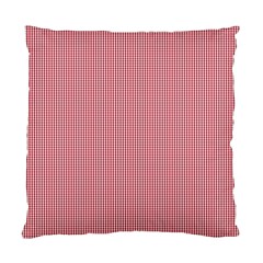 Usa Flag Red Blood Mini Gingham Check Standard Cushion Case (two Sides) by PodArtist