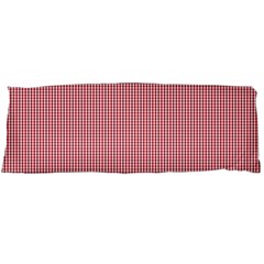 Usa Flag Red Blood Mini Gingham Check Body Pillow Case (dakimakura) by PodArtist