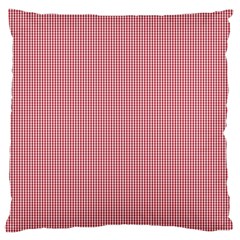 Usa Flag Red Blood Mini Gingham Check Standard Flano Cushion Case (two Sides) by PodArtist