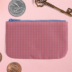 Usa Flag Red Blood Mini Gingham Check Large Coin Purse by PodArtist