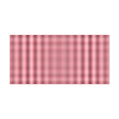 Usa Flag Red Blood Mini Gingham Check Yoga Headband by PodArtist