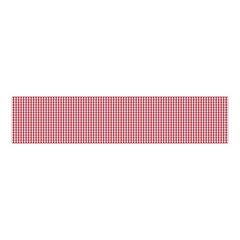 Usa Flag Red Blood Mini Gingham Check Velvet Scrunchie by PodArtist