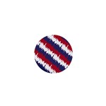 NY USA Candy Cane Skyline in Red White & Blue 1  Mini Magnets Front