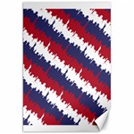 NY USA Candy Cane Skyline in Red White & Blue Canvas 20  x 30   19.62 x28.9  Canvas - 1