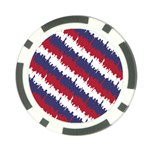 NY USA Candy Cane Skyline in Red White & Blue Poker Chip Card Guard (10 pack) Back