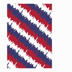 Ny Usa Candy Cane Skyline In Red White & Blue Small Garden Flag (two Sides) by PodArtist