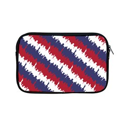 Ny Usa Candy Cane Skyline In Red White & Blue Apple Macbook Pro 13  Zipper Case by PodArtist