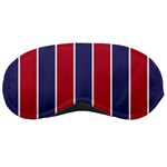 Large Red White and Blue USA Memorial Day Holiday Vertical Cabana Stripes Sleeping Masks Front