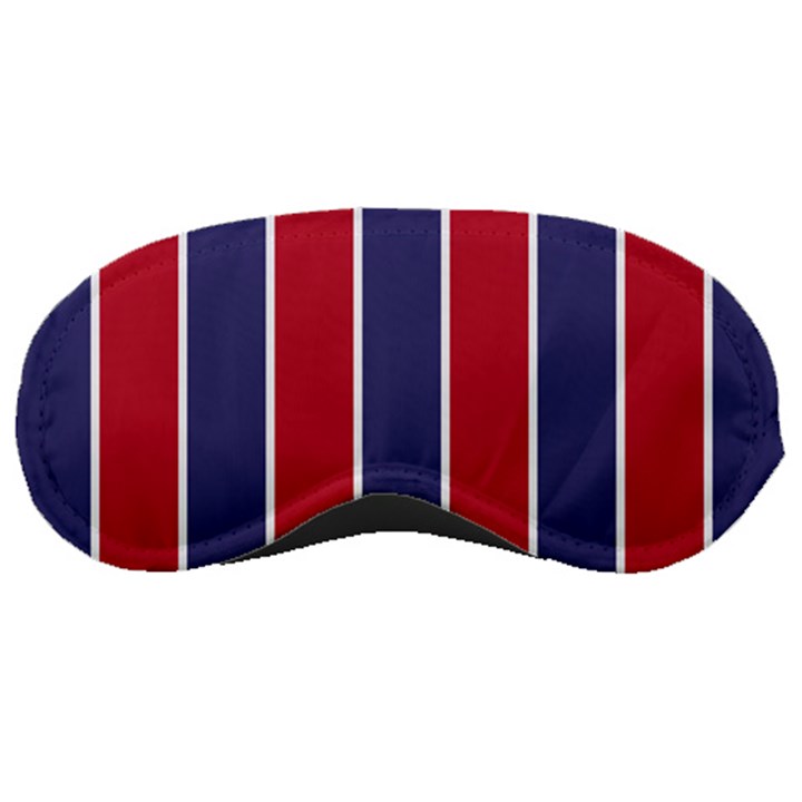 Large Red White and Blue USA Memorial Day Holiday Vertical Cabana Stripes Sleeping Masks