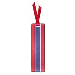 Large Red White And Blue Usa Memorial Day Holiday Vertical Cabana Stripes Small Book Marks by PodArtist