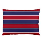 Large Red White and Blue USA Memorial Day Holiday Horizontal Cabana Stripes Pillow Case 26.62 x18.9  Pillow Case