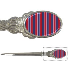 Large Red White And Blue Usa Memorial Day Holiday Pinstripe Letter Openers by PodArtist