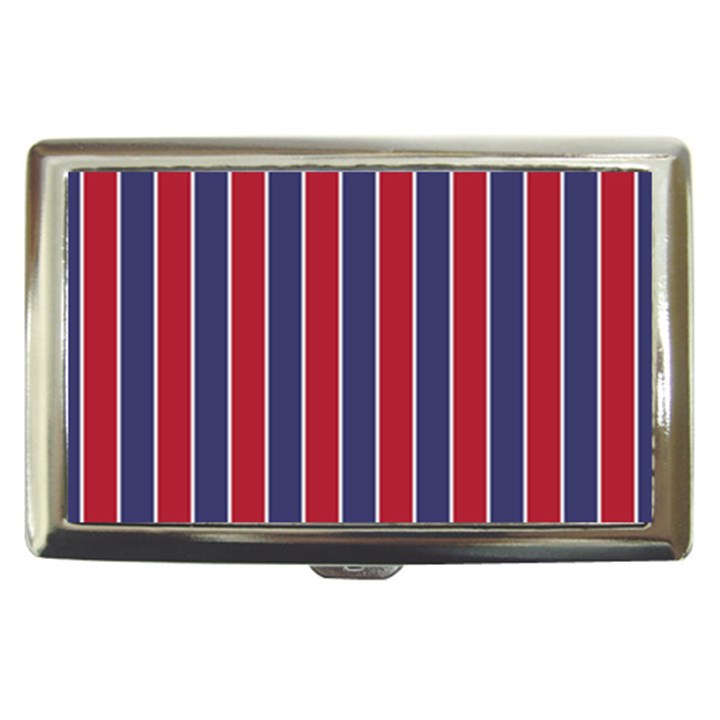 Large Red White and Blue USA Memorial Day Holiday Pinstripe Cigarette Money Cases