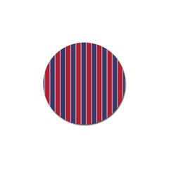 Large Red White And Blue Usa Memorial Day Holiday Pinstripe Golf Ball Marker (10 Pack) by PodArtist