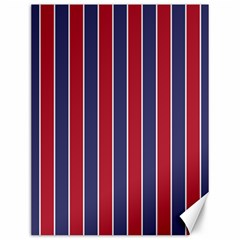 Large Red White And Blue Usa Memorial Day Holiday Pinstripe Canvas 12  X 16   by PodArtist