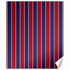 Large Red White And Blue Usa Memorial Day Holiday Pinstripe Canvas 20  X 24   by PodArtist