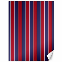 Large Red White And Blue Usa Memorial Day Holiday Pinstripe Canvas 36  X 48   by PodArtist